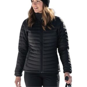Karbon Horizon Insulated Ski Light Weight Puffer Jacket Black Women's Medium